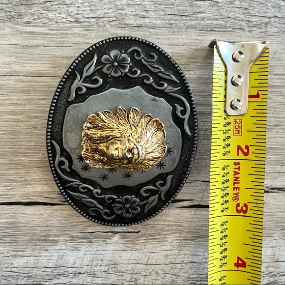 Vintage Belt Buckle Native American main image 6